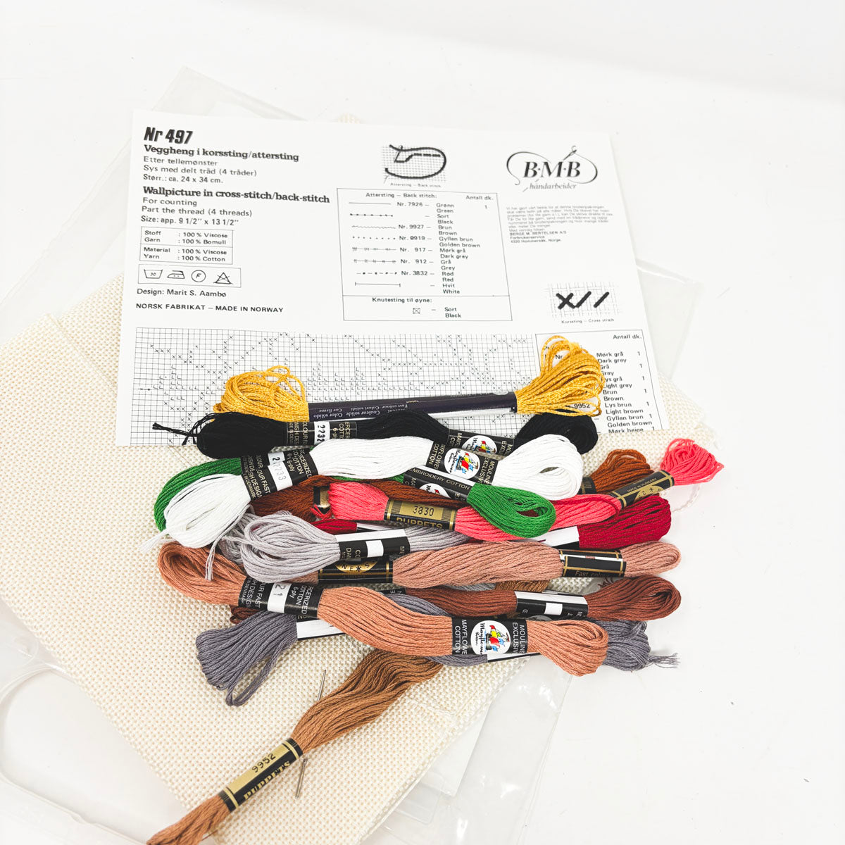 Winter Birds #497 – Vintage BMB Counted Cross Stitch Kit