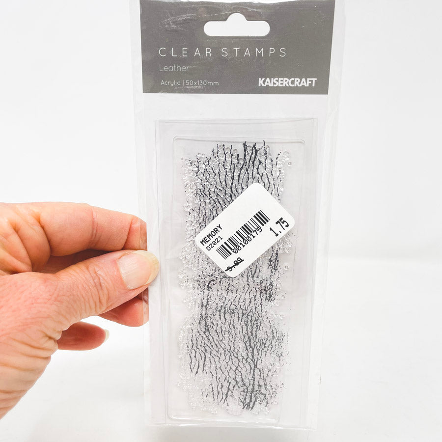 Kaisercraft Clear Stamps - Leather - Acrylic Stamp