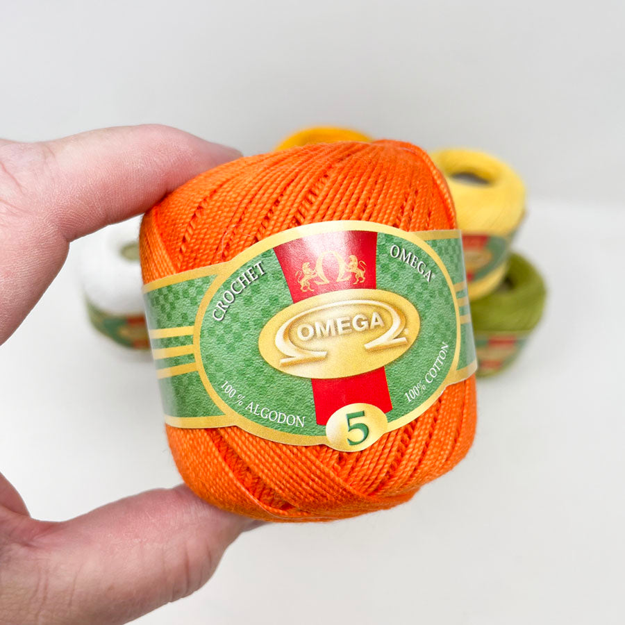 Omega Crochet Thread No. 5 100% Cotton