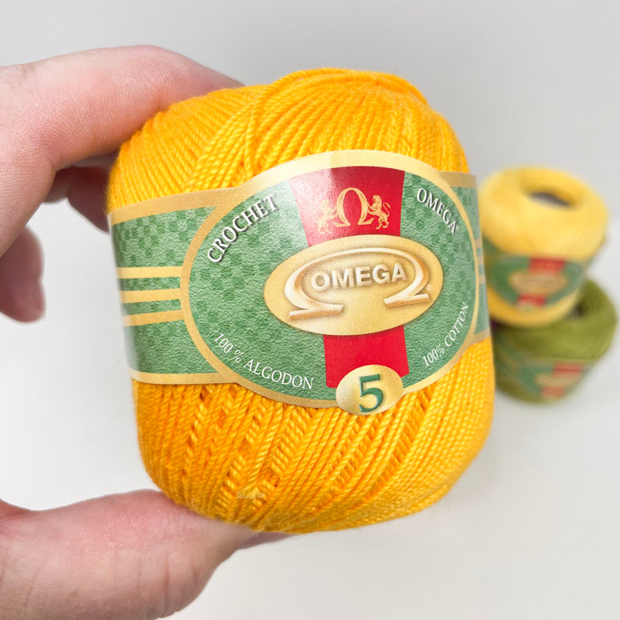 Omega Crochet Thread No. 5 100% Cotton