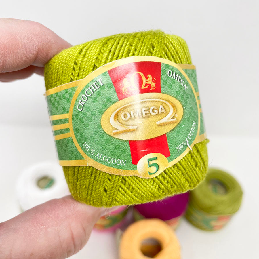 Omega Crochet Thread No. 5 100% Cotton