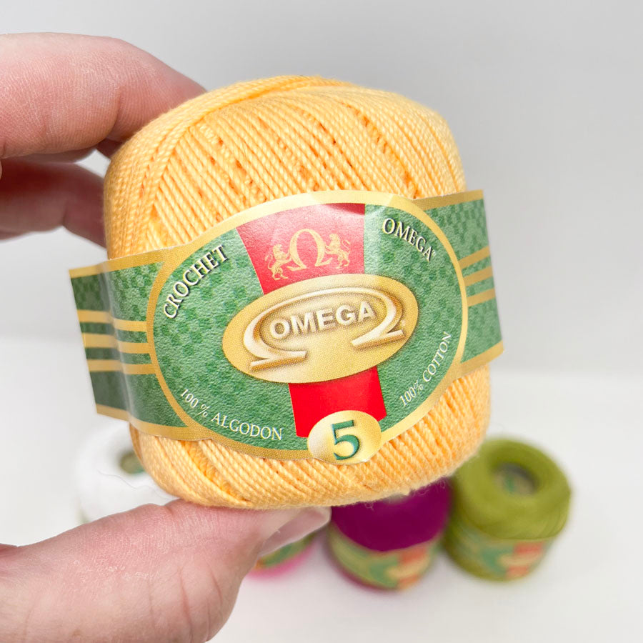 Omega Crochet Thread No. 5 100% Cotton