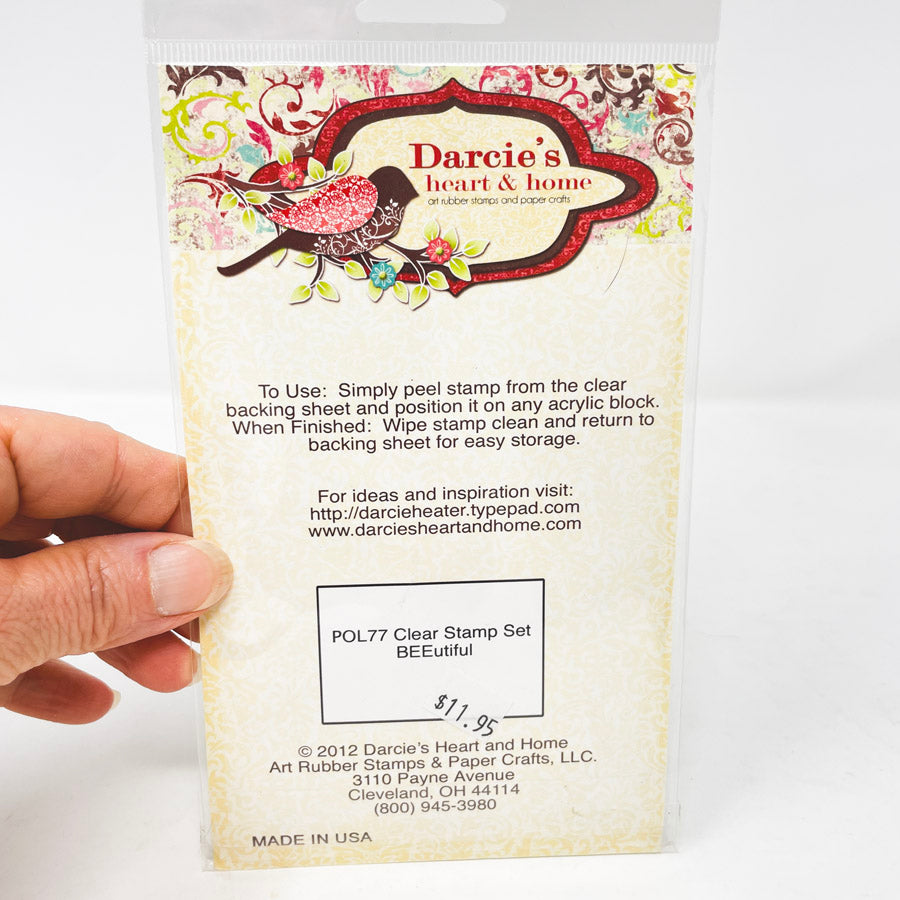 Darcie's Happy Bee Day! Clear Polymer Stamp Set