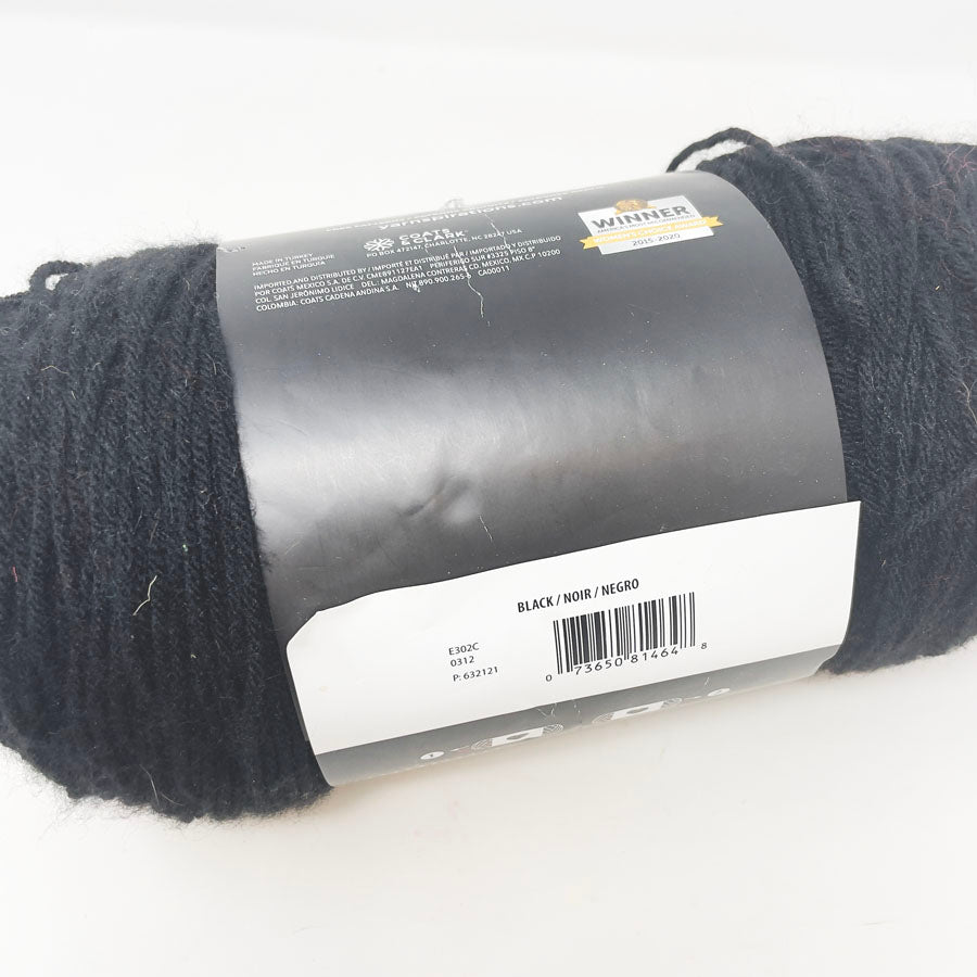 Red Heart Super Saver Jumbo Black Yarn