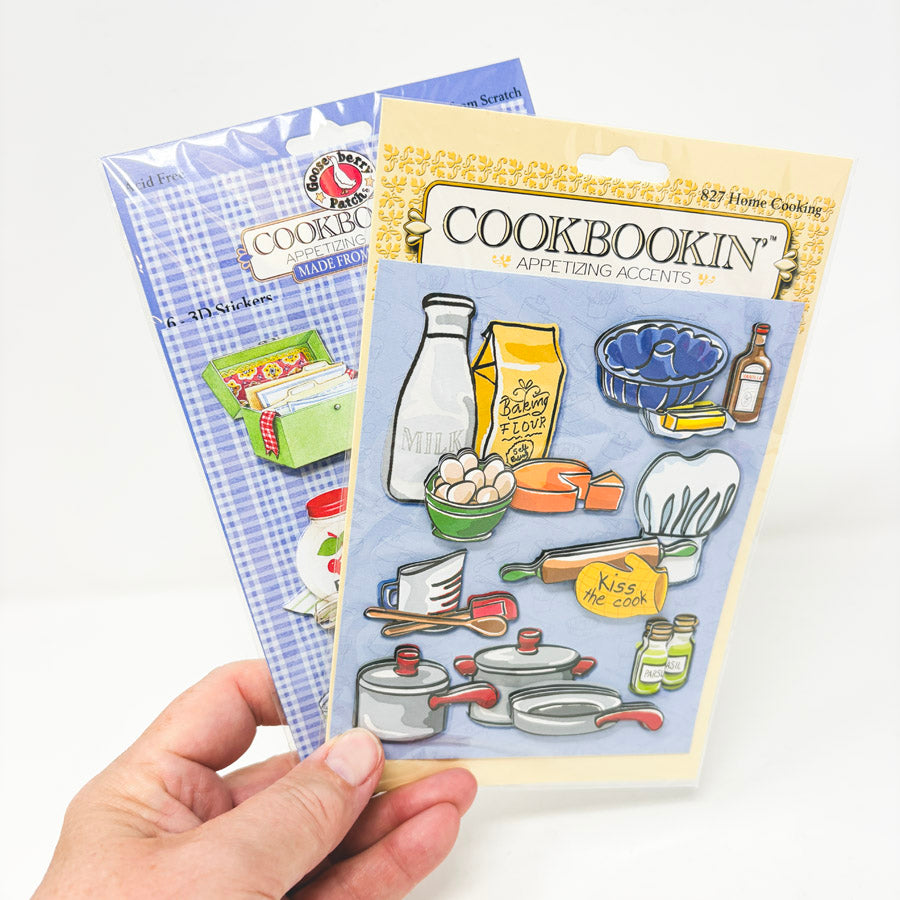 Cookbook Theme Dimensional Stickers