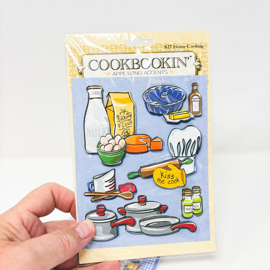 Cookbook Theme Dimensional Stickers