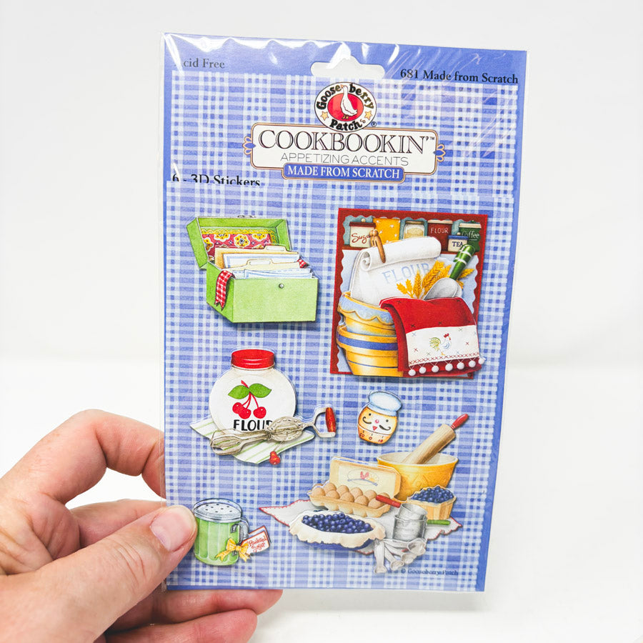 Cookbook Theme Dimensional Stickers