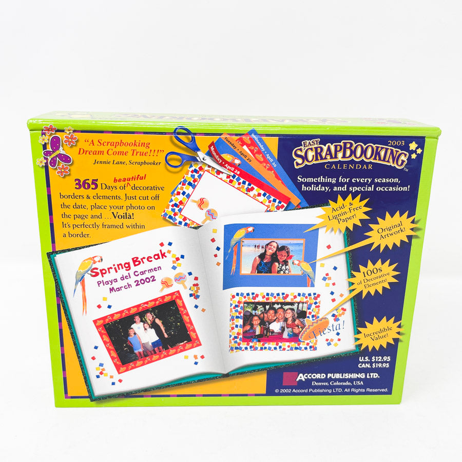 Easy Scrapbooking Calendar 2003