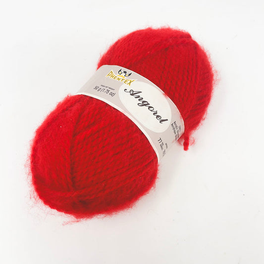 Red Angorel Acrylic Yarn