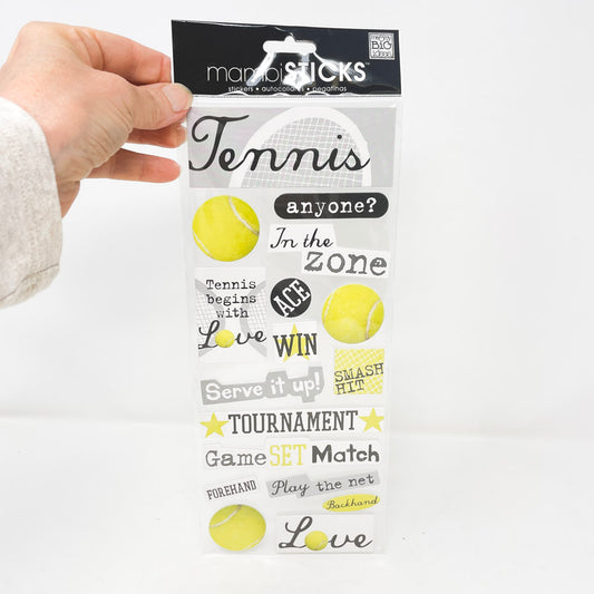 'Tennis Anyone?' Sticker Embellishments