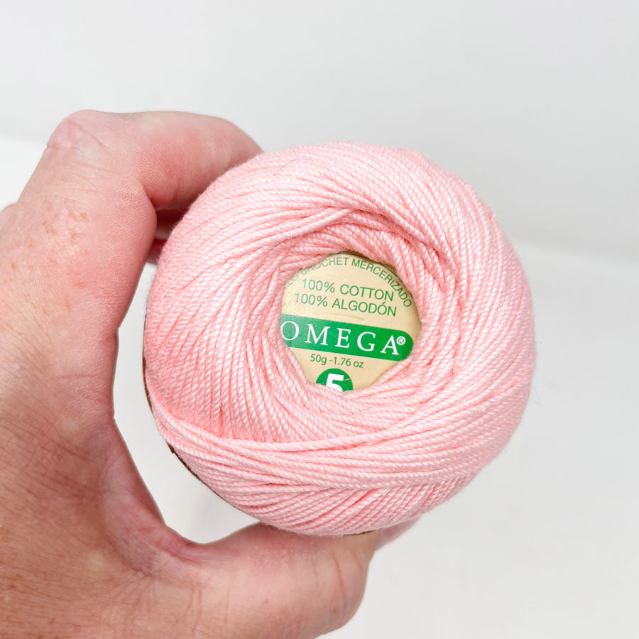 Pink Omega Crochet Thread No. 5