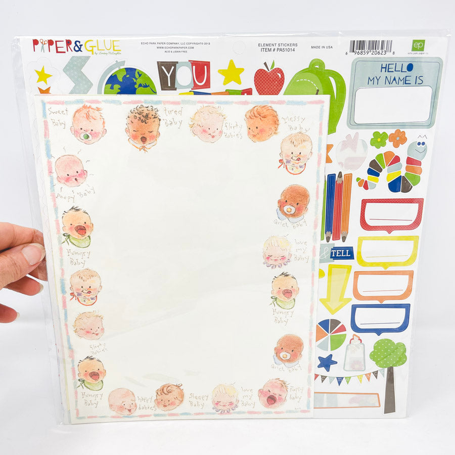 Baby Stationery & Sticker Pack