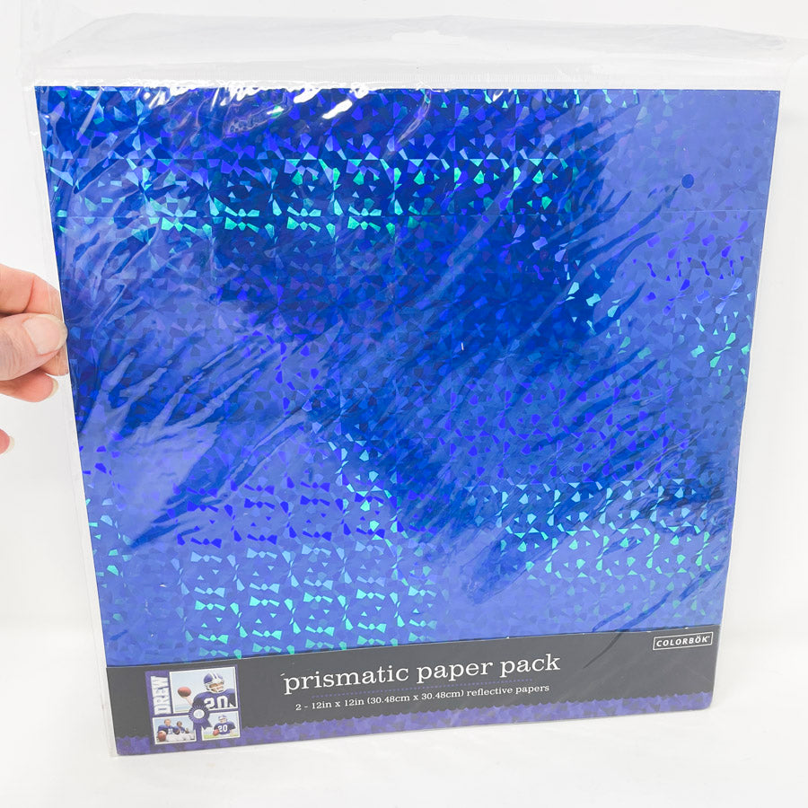 Colorbok Blue Prismatic Paper Pack