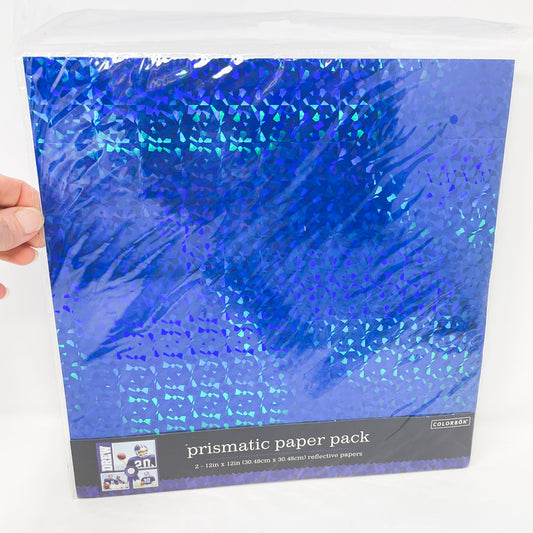 Colorbok Blue Prismatic Paper Pack