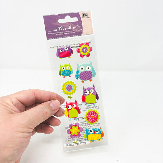 EK Success Sticko Owl Stickers