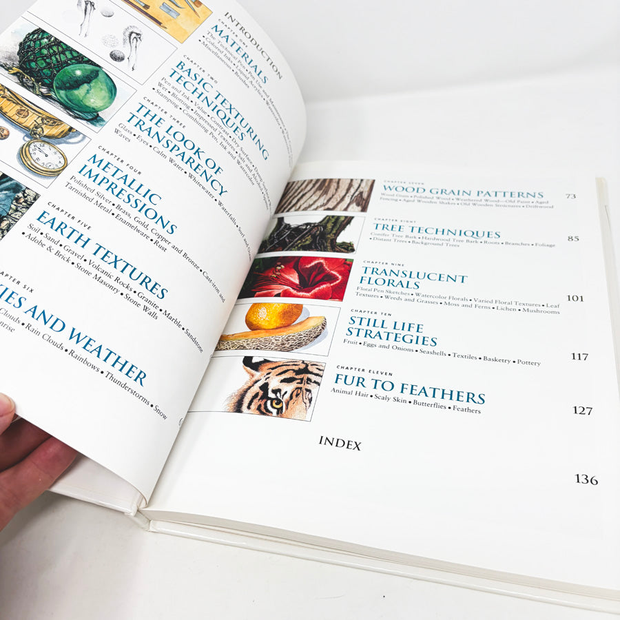 Creating Textures in Pen & Ink with Watercolor Book by Claudia Nice