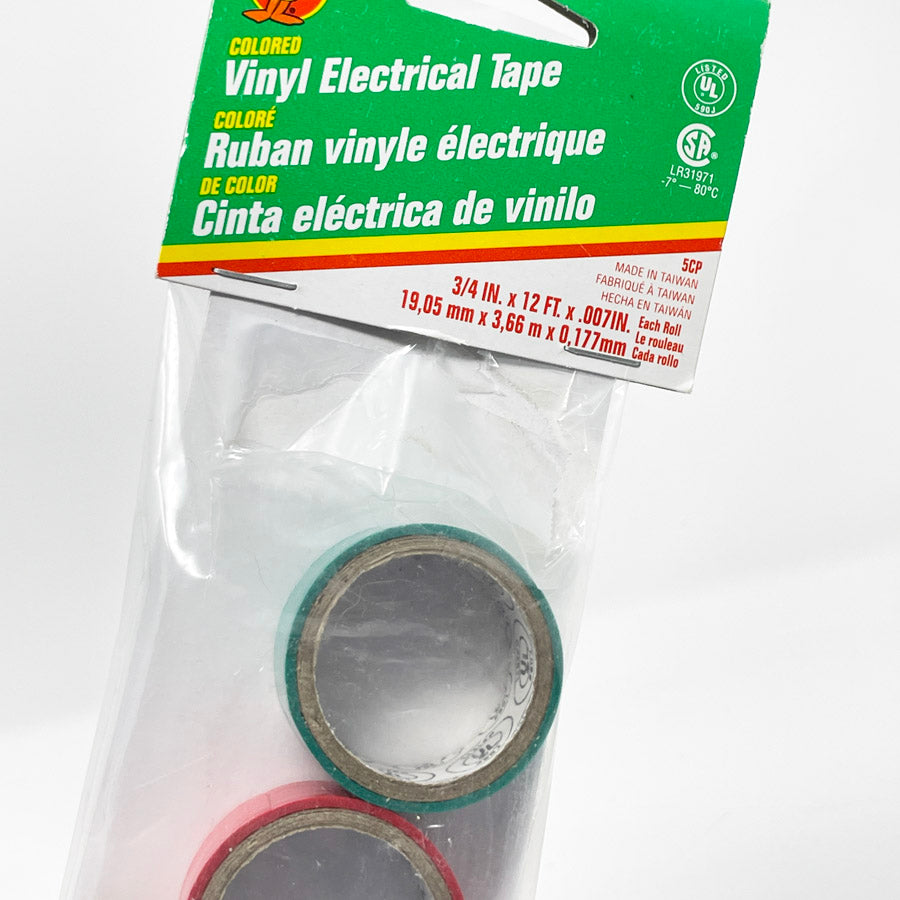 5 Color Vinyl Electrical Tape - 3/4 inch