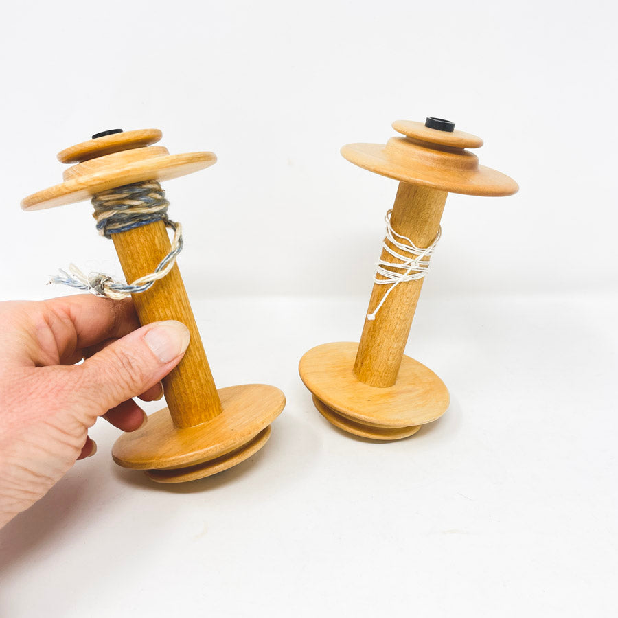 Maple Bobbins - Metal or Wood Shaft with 3" Head