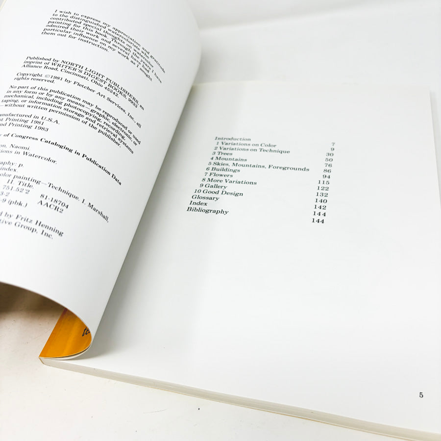 Variations in Watercolor Book