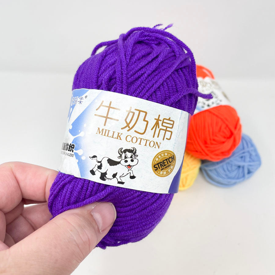 Milk Cotton Stretch Yarn