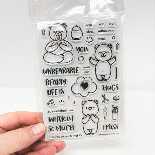 Unbearable Without You Stamp & Die Set by Heffy Doodle
