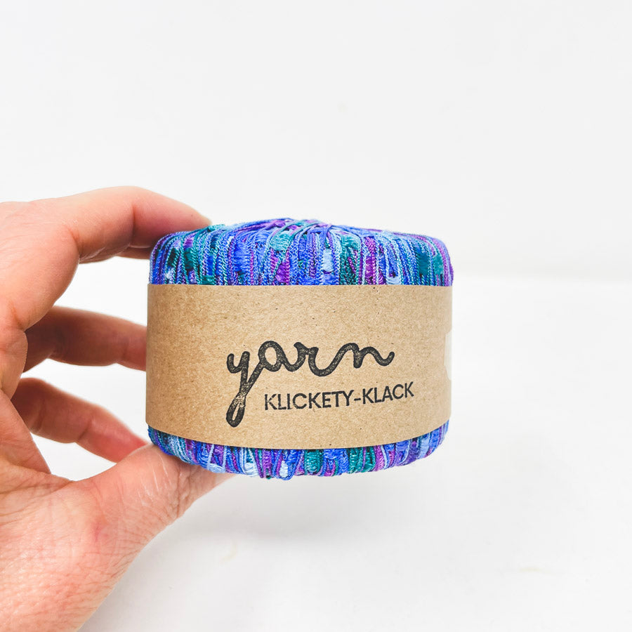 Ladder No Label Yarn - Blue/Purple/Green