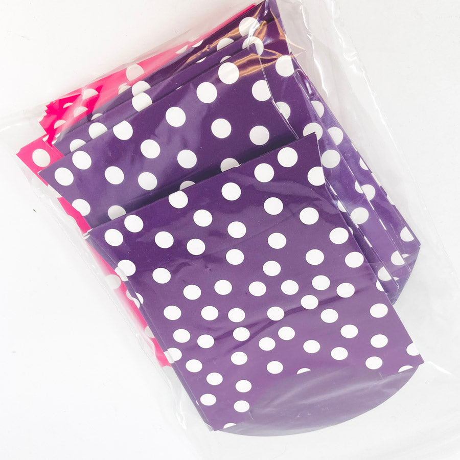 Polka Dot French Fry Party Favor Boxes