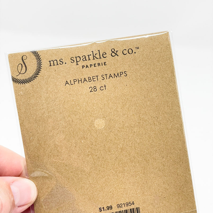 Ms. Sparkle & Co. Alphabet Clear Stamp Set
