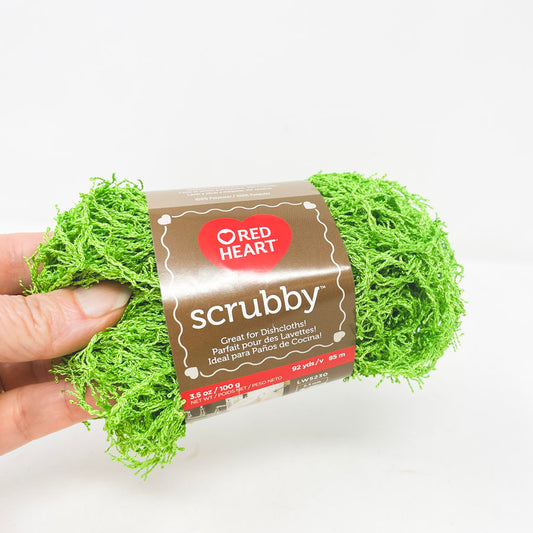Red Heart Scrubby Yarn - Lime