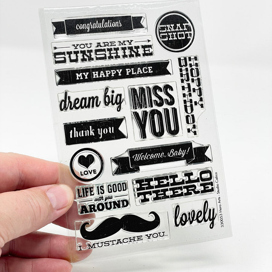 Sayings Clear Stamp Set