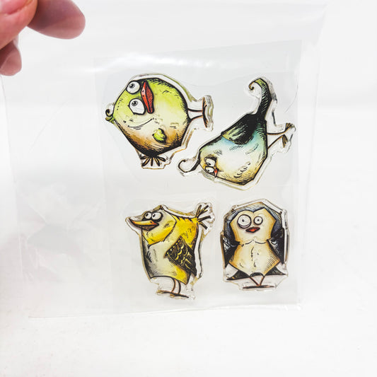Stampers Anonymous Bird Crazy Clear Stamps by Tim Holtz (partial)