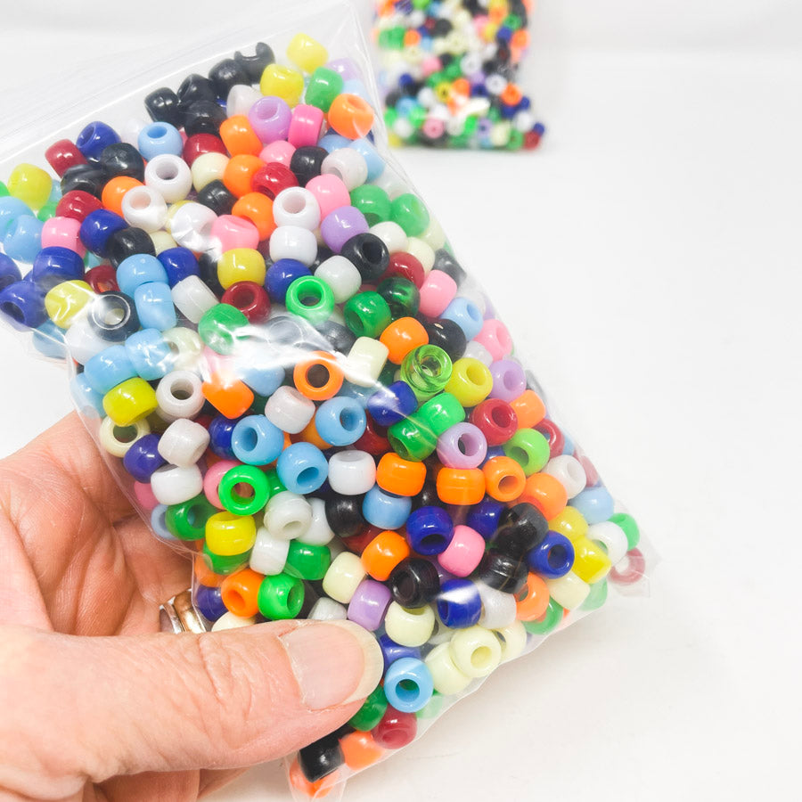 Plastic Pony Bead Assorted Mix (1)