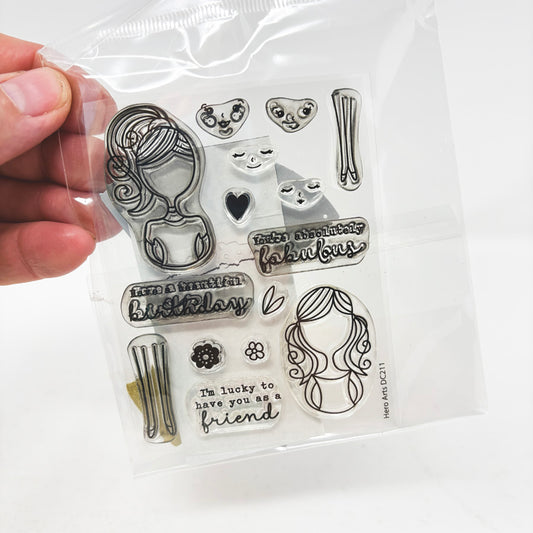 Dress Up – Clear Stamp & Die Set by Hero Arts