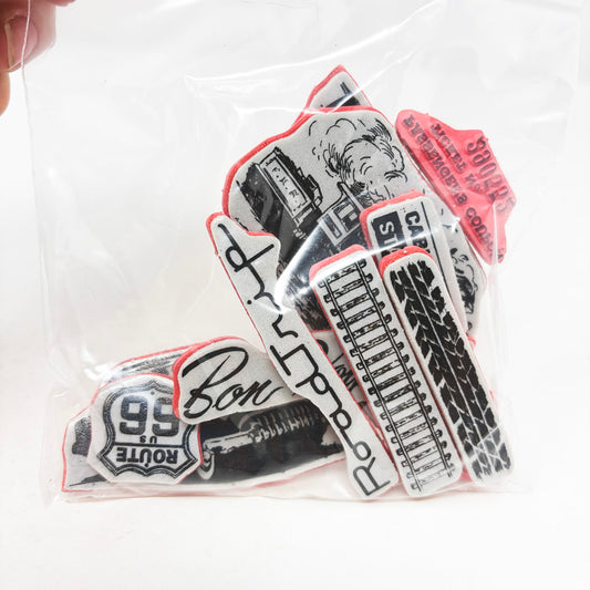 Travel Ways Cling Stamps Set by Tim Holtz (partial)