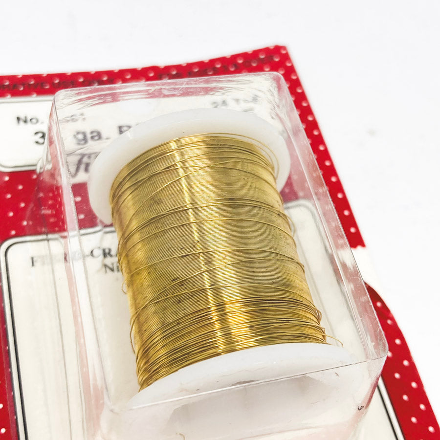 Fibre Craft Gold 34 Gauge Bead Wire