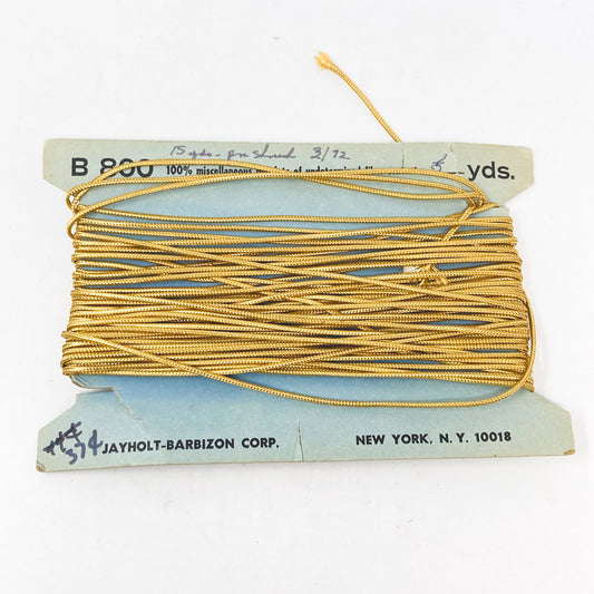 Vintage Gold Cord Elastic