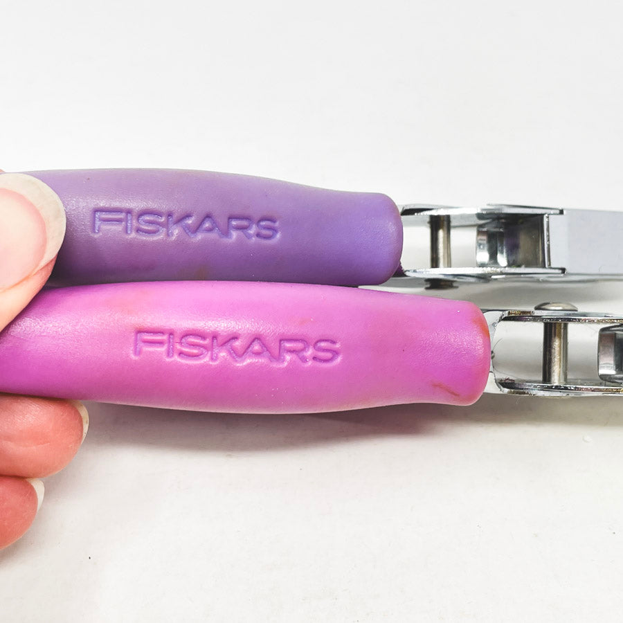 Fiskars Hand Held Hole Punches (worn handles)
