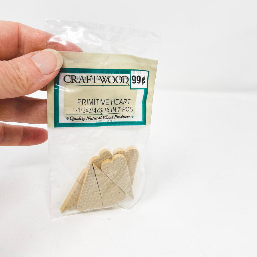 Craftwood Primitive Hearts