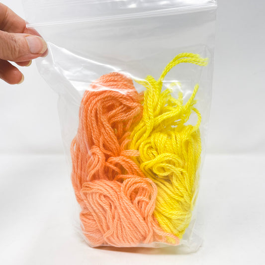 Yellow and Orange Needlework Yarn