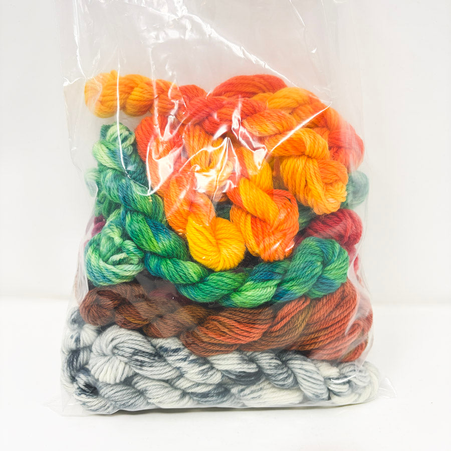 Hand Dyed Acrylic Yarn Braids Bundle