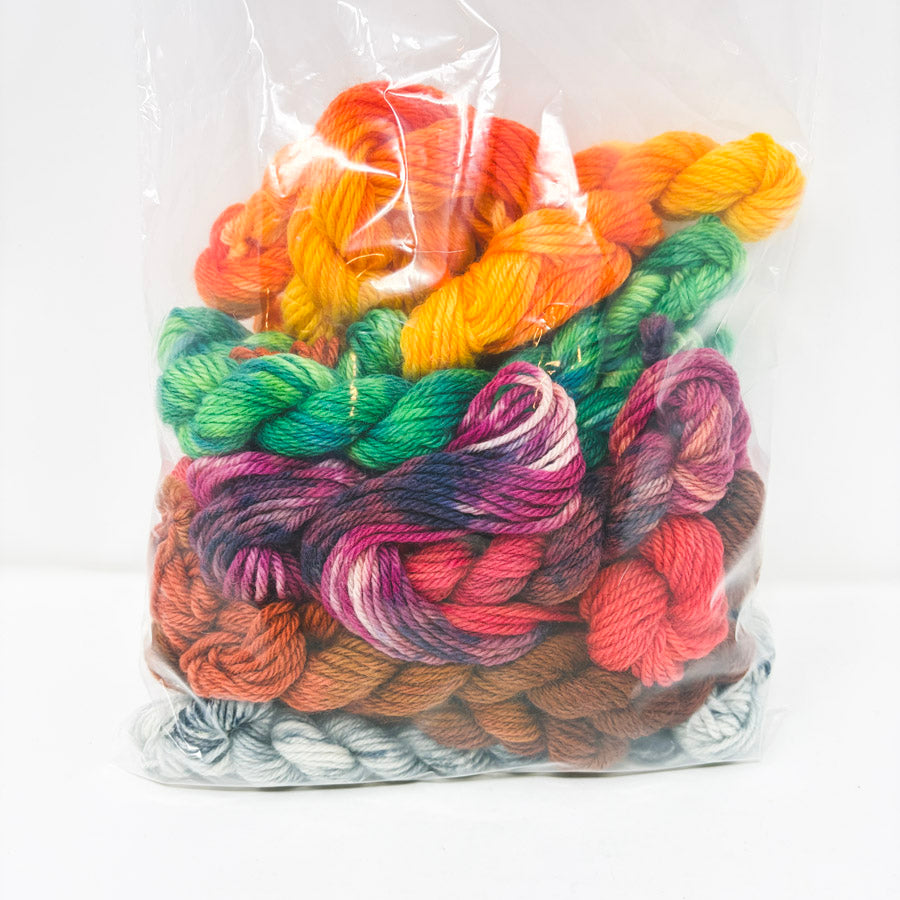 Hand Dyed Acrylic Yarn Braids Bundle