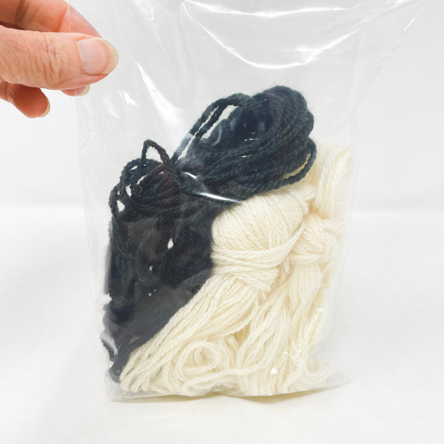 Black and White Needlework Yarn