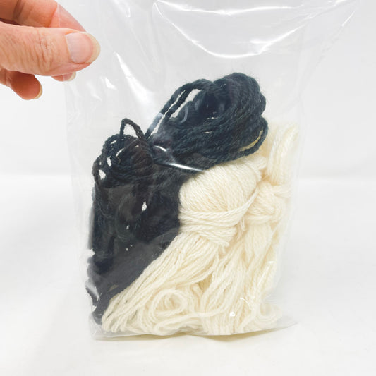 Black and White Needlework Yarn