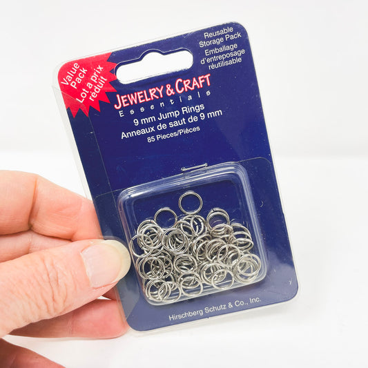 Jewelry Craft Essentials 9mm Silver Jump Rings