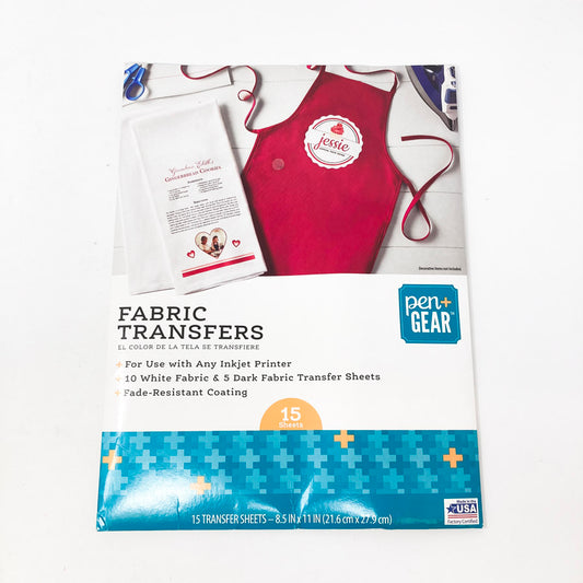 Pen + Gear Fabric Transfers