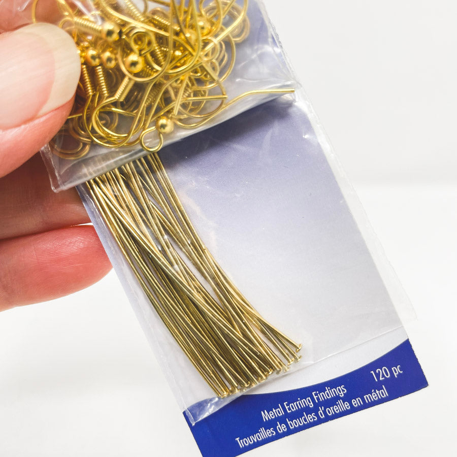 Blue Moon Beads Gold Earring Findings