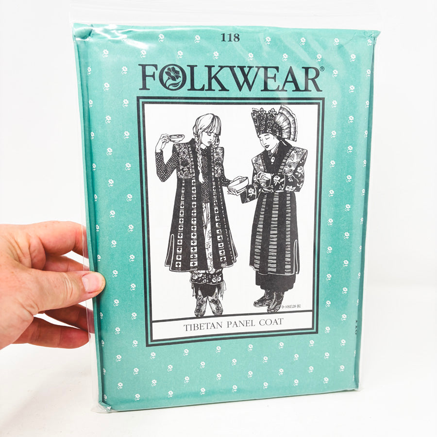 Folkwear Sewing Pattern 118 Tibetan Panel Coat – Size 6-18