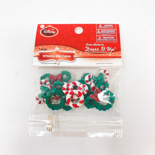 Dress It Up Wreaths and Canes Buttons