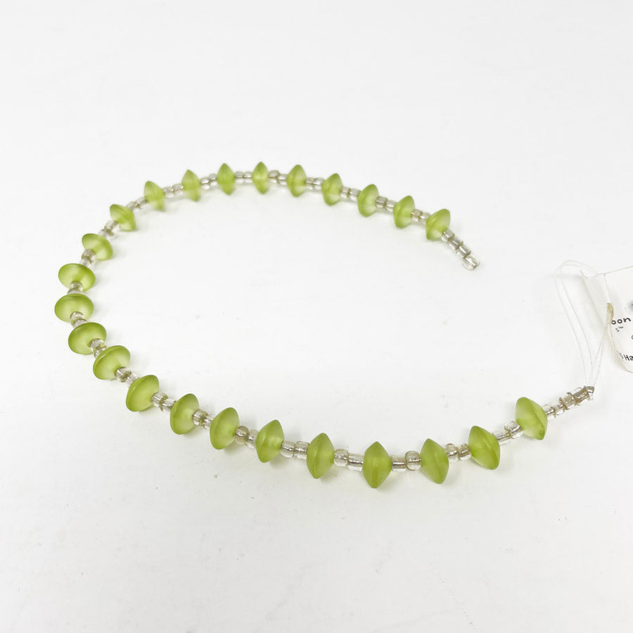 Blue Moon Green Resin Beads