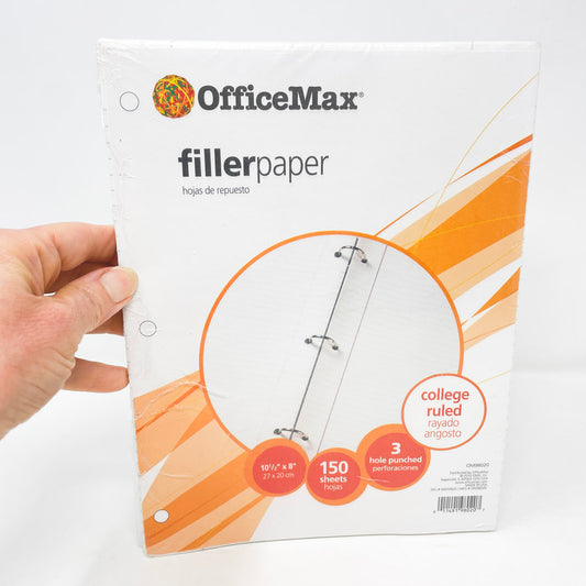 Office Max College Ruled Filler Paper
